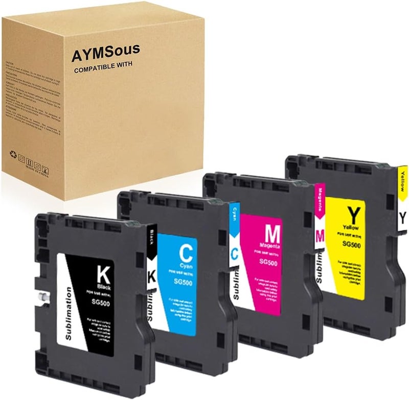 AYMSous New SG500 SG1000 Latest Upgraded Chip Sublimation Ink Cartridge Compatible for Sawgrass Virtuoso SG500 SG1000 Printer - Image 1